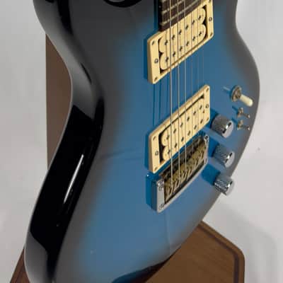 Martin Sigma Prototype Neck Through Electric Guitar MIJ Japan Early 1980s - Blue Burst image 4