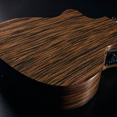 LAG HV50-N-ACE Hyvibe 50 Nylon Auditorium Bevel Cutaway Gloss w/Hybrid Gigbag image 9