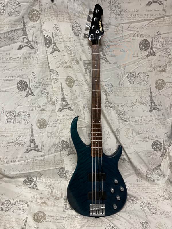 Peavey Fury IV 2001 4-String Turquoise Factory Active Electronics Lightweight Funk Master! image 1