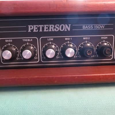 vintage UK 1990's Peterson bass amp head P150 jazz amplifier portable 150 watts for acoustic or electric bass image 11