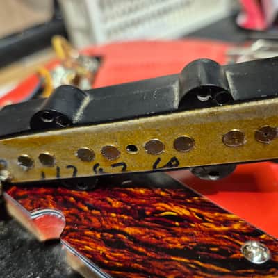 Fender Jazz Bass 1967 refin with -77 neck - Fiesta red image 17