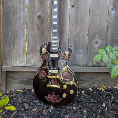 The "Imperial" Custom: Hand-Carved Braganza Single-Cut Electric Guitar. One-of-a-Kind image 15