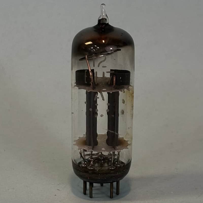 1956 General Electric 12BH7A Vintage 1950s Gray Plate D Getter Tube! T531 image 1