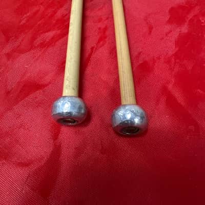 Vintage Mike Balter #9A Oval Aluminum on Rattan Bells Mallets image 9