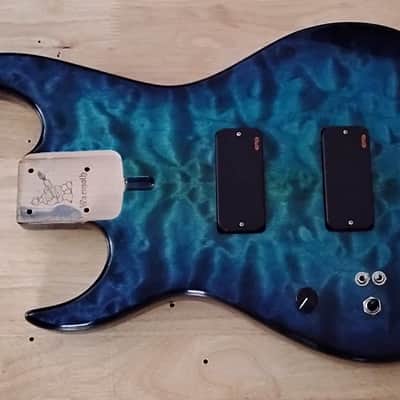 Warmoth Dinky P Bass Body Left Handed - Ocean Blue image 1