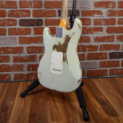 Fender Custom Shop 30th Anniversary 1960 Stratocaster Heavy Relic #56 Summer Event Limited Edition Super Faded Aged Sonic Blue 2017 w/OHSC image 8