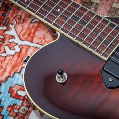 COLLINGS USA SoCo Deluxe Semi-Hollow "Tobacco Burst + Rosewood" (2023) image 7