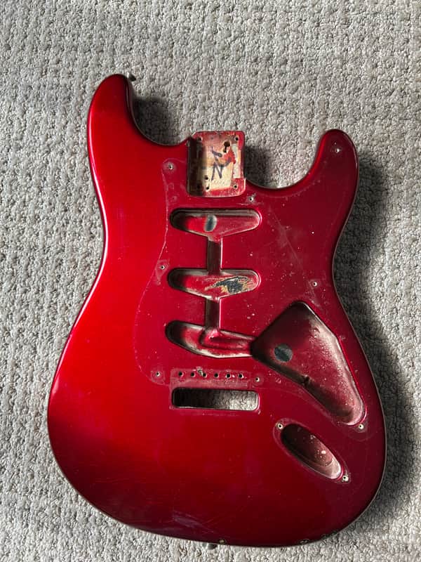 Fender American Vintage '62 Stratocaster Body 1990 Candy Apple Red image 1