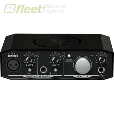 Mackie Onyx Artist 1-2 USB Audio Interface 2017 - Present - Black image 2