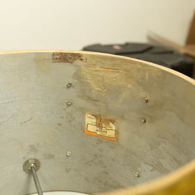 1960s Gretsch Gold Satin Flame "Double Bass" Drum Set image 17