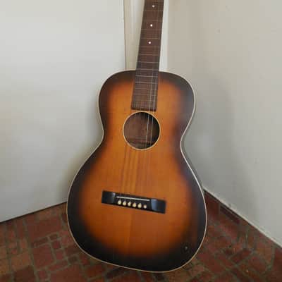 Slingerland May Bell Parlor Guitar Sunburst 1930's Vintage image 1
