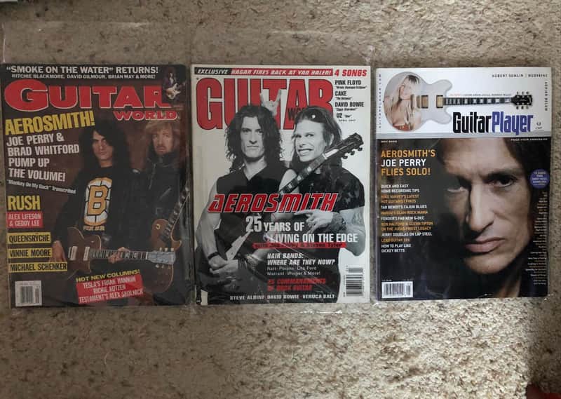 Joe Perry Set of 3 Cover Guitar Magazines image 1
