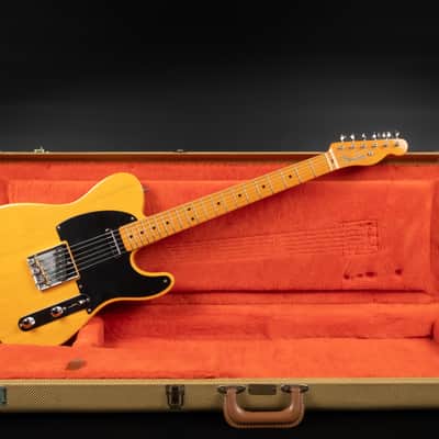 1998 Fender American Vintage AVRI '52 Telecaster MN - Butterscotch Blonde | USA 1952 Reissue Medium C Neck Profile 3.57kg | OHSC image 2