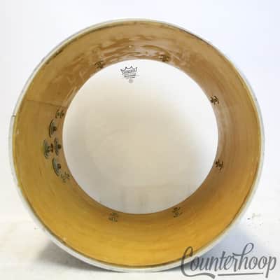 Slingerland 15x12"Concert Tom Drum Black Beauty Wrap Vintage 80s Set-O-Matic USA image 7