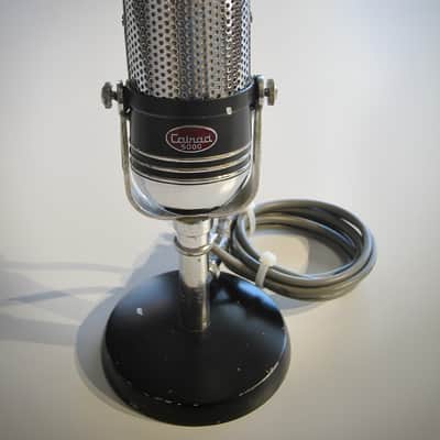 Calrad 500C Microphone Desk Mic with stand Circa-1960s-Chrome & Black` image 10