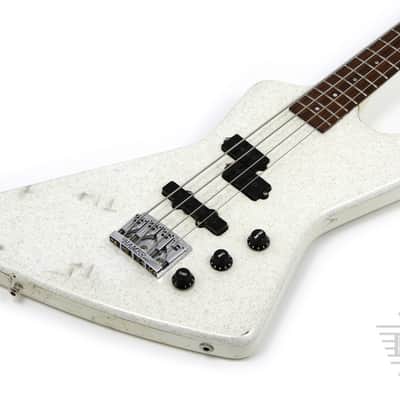 1980's Hamer Blitz Bass White Sparkle image 8
