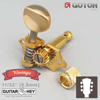 NEW GOTOH SXB510V-05M Electric/Acoustic Guitar 1:15 Vintage Tuners 3x3 - GOLD