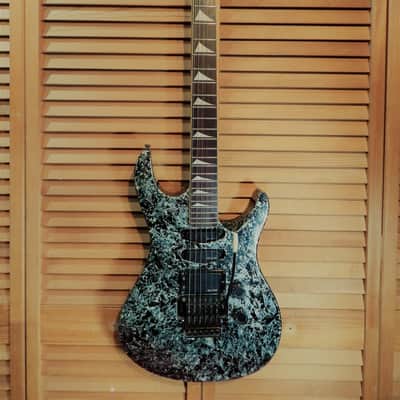 Kaman/Ovation GTX 33 Reverse Headstock SSH Dark Green Marble MIK image 3