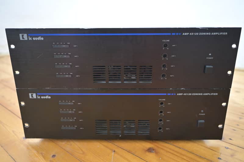 2 x IC AUDIO AMP 4×120 Installation Power Amplifier 4x120W image 1