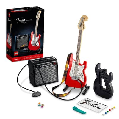Fender Legos Stratocaster Electric Guitar in Red or Black image 3
