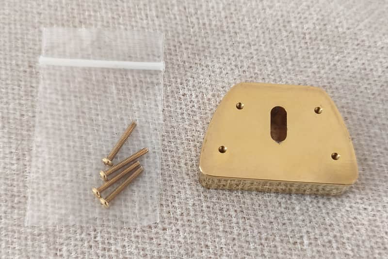 Towner Gold V. Block Adapter for Bigsby B3 on a LP Guitar image 1