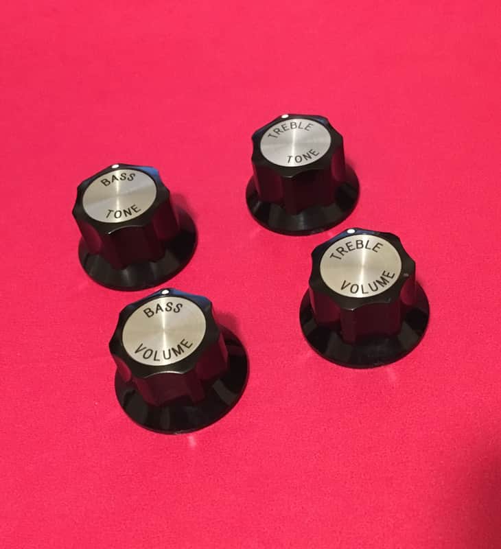 VOLUME & TONE KNOBS FOR RICKENBACKER 4001 4003 BASS GUITAR 360