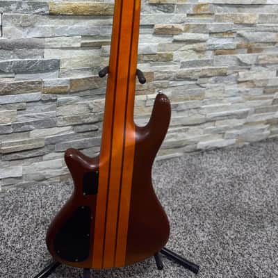 Schecter Stiletto Studio-6 Active 6-String Bass – Honey Satin – Upgraded with Kahler Professional Bridge image 6