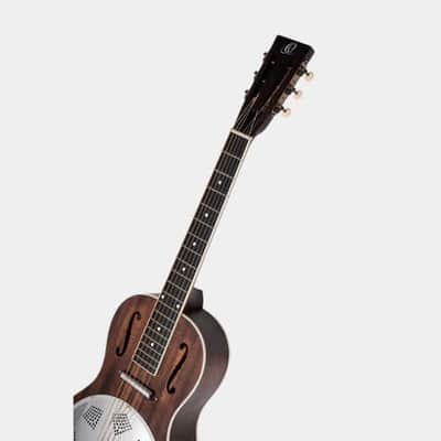 Ortega Americana Resonator Guitar, Parlor Body, Mahogany, Satin Whiskey Burst RRG30E-WB Demo Video image 8