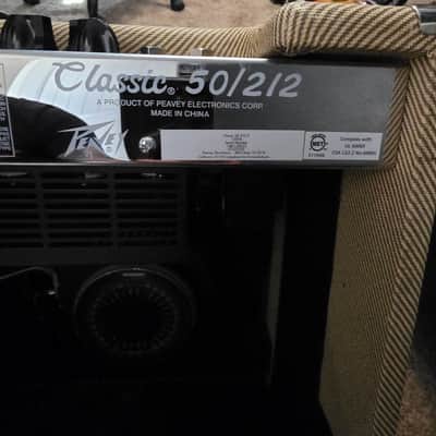 Peavey Classic 50 212 50-Watt 2x12" Guitar Combo Amp 2010s - Tweed image 8
