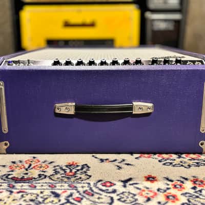 1983 Fender Concert 2-Channel 60-Watt 4x10" Guitar Combo USA - Purple Tolex w/ Footswitch image 5