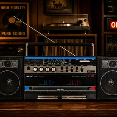 SANKEI TCR-88 RaRe Vintage Stereo Cassette Boombox image 3