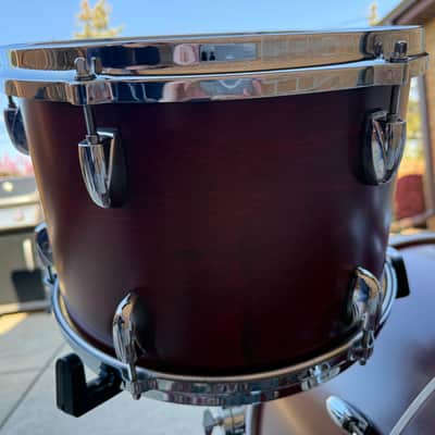 Gretsch USA Custom Drums Satin Rosewood 13/16/24 Shell Pack CLEAN image 4