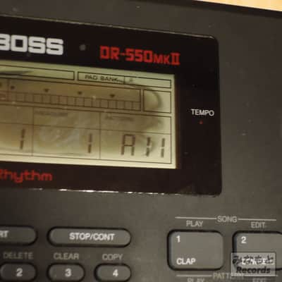 Boss DR-550 MkII Dr. Rhythm Black stain on the LCD, but otherwise it's fine. image 2