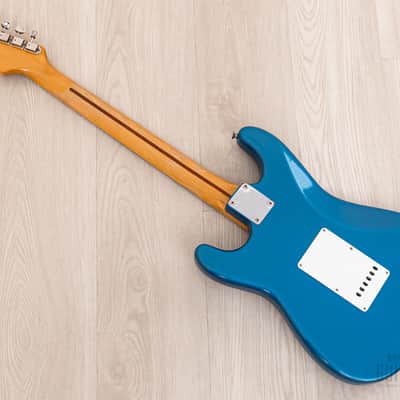1989 Fender American Vintage '57 Stratocaster, Lake Placid Blue w/ Custom Shop Fat 50s & Tweed Case image 12