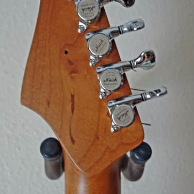 Alder Strat-type body with Light Roast hand wound pickups image 4