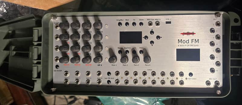 JoMox Mod FM mounted in Amo box with behringer power supply image 1