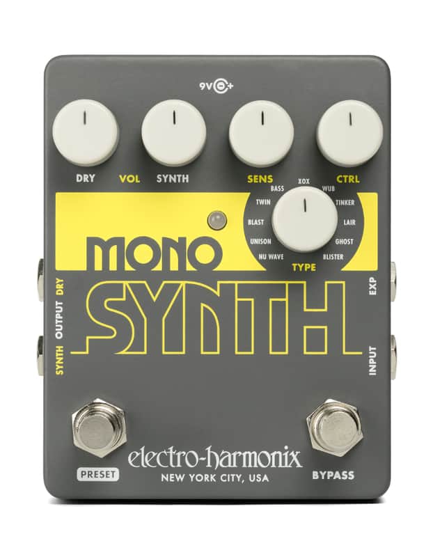 Electro-Harmonix Guitar Mono Synth 2010's Grey/Yellow image 1