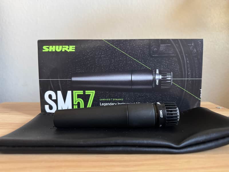 Shure SM57 Cardioid Dynamic Microphone 1984 - Present - Black image 1