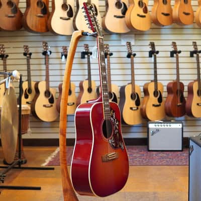 Gibson Custom Limited Hummingbird 12-String Acoustic Guitar 2011 Vintage Cherry w/Hard Case image 5
