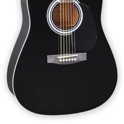Jay Turser JJ45-PAK-BK Basswood Top Mahogany Neck 3/4 Size 6-String Acoustic Guitar w/Gig Bag, Strap, Tuner & Picks image 1