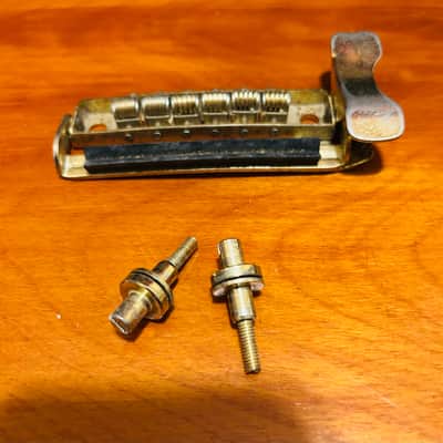 70’s mij japan Spring muffle bridge with mounting posts 70’s - Gold image 3