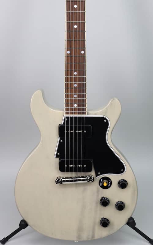 Epiphone Inspired by Gibson Custom '60 Les Paul Special Double Cut TV White image 1