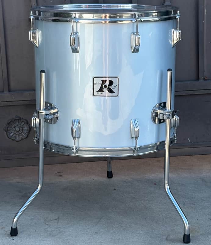 Vintage Rogers XP-8 Big R 18" Floor Tom Silver Mist Maple Shell for Drum Set image 1