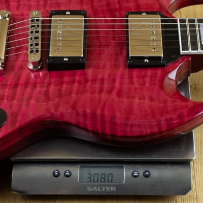 Gibson Custom M2M SG Custom Handpicked Figured Top, Cranberry CS302155 image 5