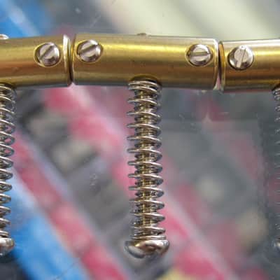 Fender USA Compensated Vintage Telecaster Brass Saddles 0058544049 image 3