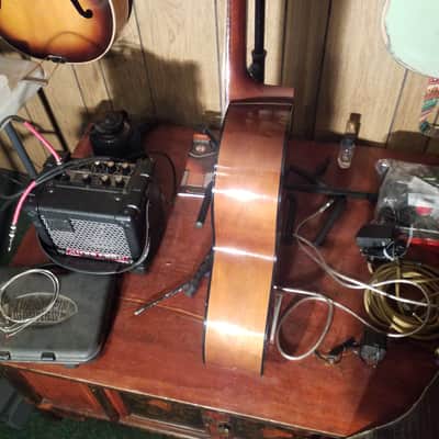 Yamaha FG-75 Red Label Folk Guitar 1968 - 1974 - Natural image 9