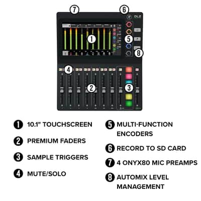 Mackie DLZ Creator Adaptive Digital Mixer for Podcasting and Streaming image 6