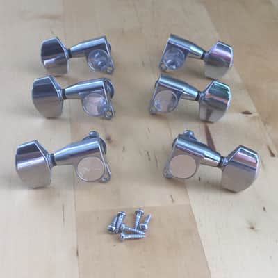 6 Genuine “Martin” Logo Acoustic Guitar Bolt On Chrome Tuners D35 HD28 Low Tab image 11