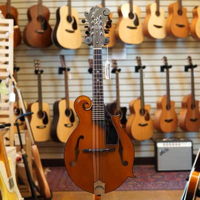Northfield NFS-F5 F-Style F5 Standard Mandolin Amber w/Wide Nut, Scroll Inlay, Hard Case image 4