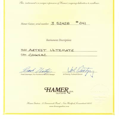 Hamer Artist Ultimate 2003 Cognac image 12